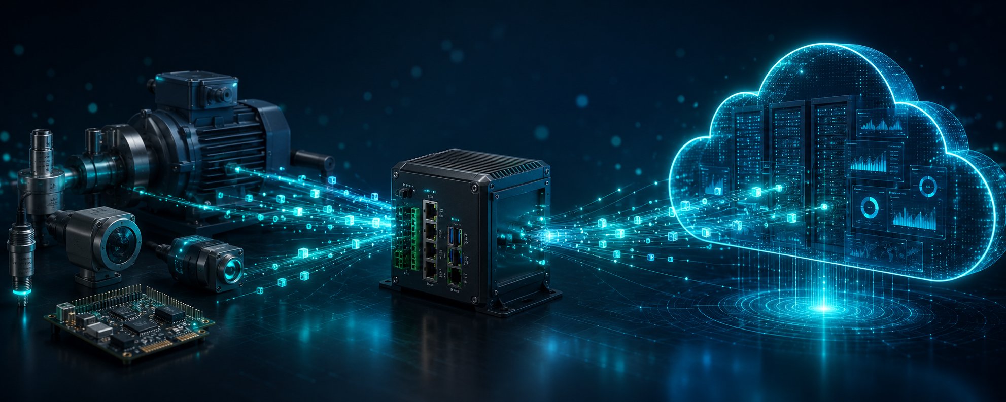 IoT edge-to-cloud ecosystem: edge devices, gateway and cloud platform
